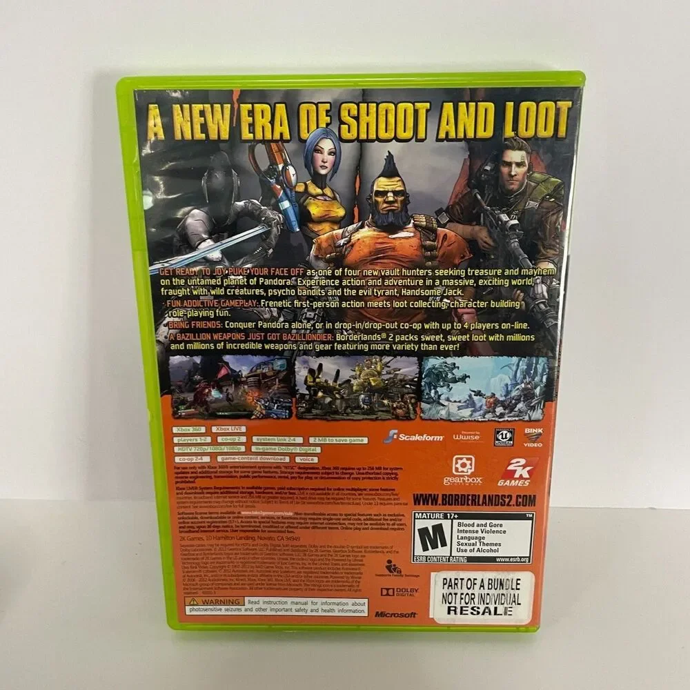 Borderlands 2 Video Game for Microsoft Xbox 360 by 2K Games